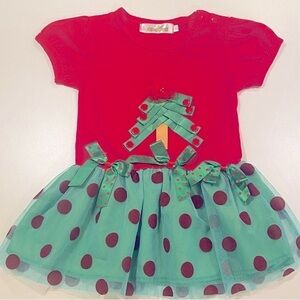 NWOT Chuya Christmas Dress. Size 2T